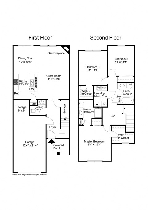 Three Bedroom Townhouse at Long Pond Shores Waterfront Apartments, Rochester, NY